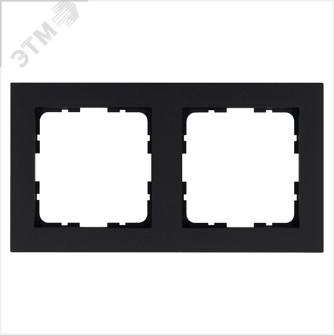 Изображение товара Рамка G-Classic 2-постовая черная матовая для серии G