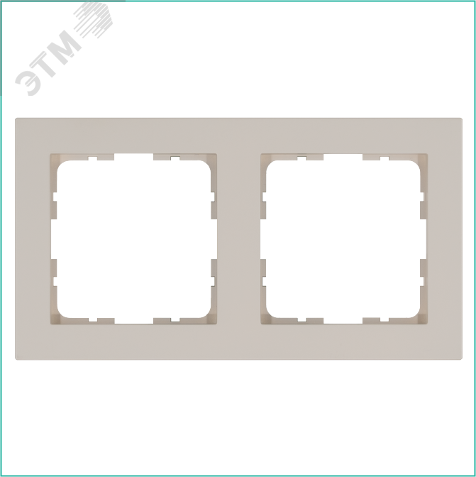 Изображение товара 2-постовая рамка G-Classic для серии G, цвет Тауп, глянцевое покрытие