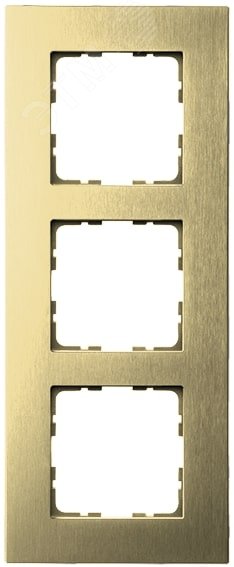 Изображение товара Рамка 3-постовая алюминиевая Шампань Gold для серии G