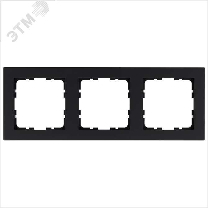 Изображение товара Рамка G-Classic 3-постовая черный матовый soft touch для серии G