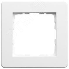 Изображение товара Рамка G-Flex 1-постовая белая глянцевая для серии G монтаж электроустройств