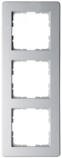 Изображение товара Рамка G-Flex 3-постовая, цвет Алюминий (шт)