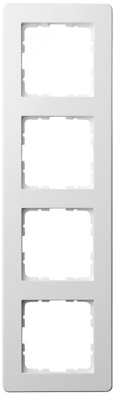 Изображение товара Рамка G-Flex 4-постовая для серии G белая глянцевая