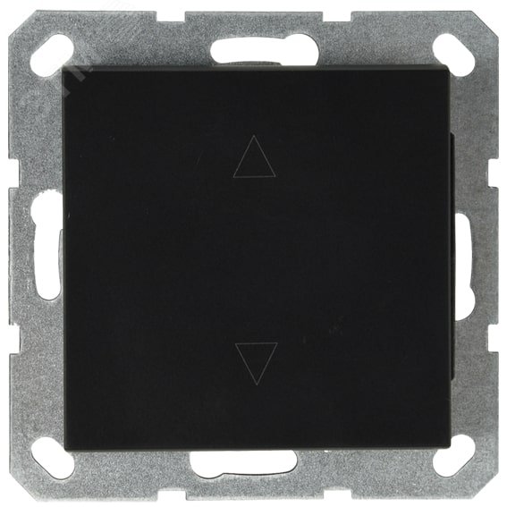 Изображение товара Выключатель одноклавишный для штор Jasmart черный матовый