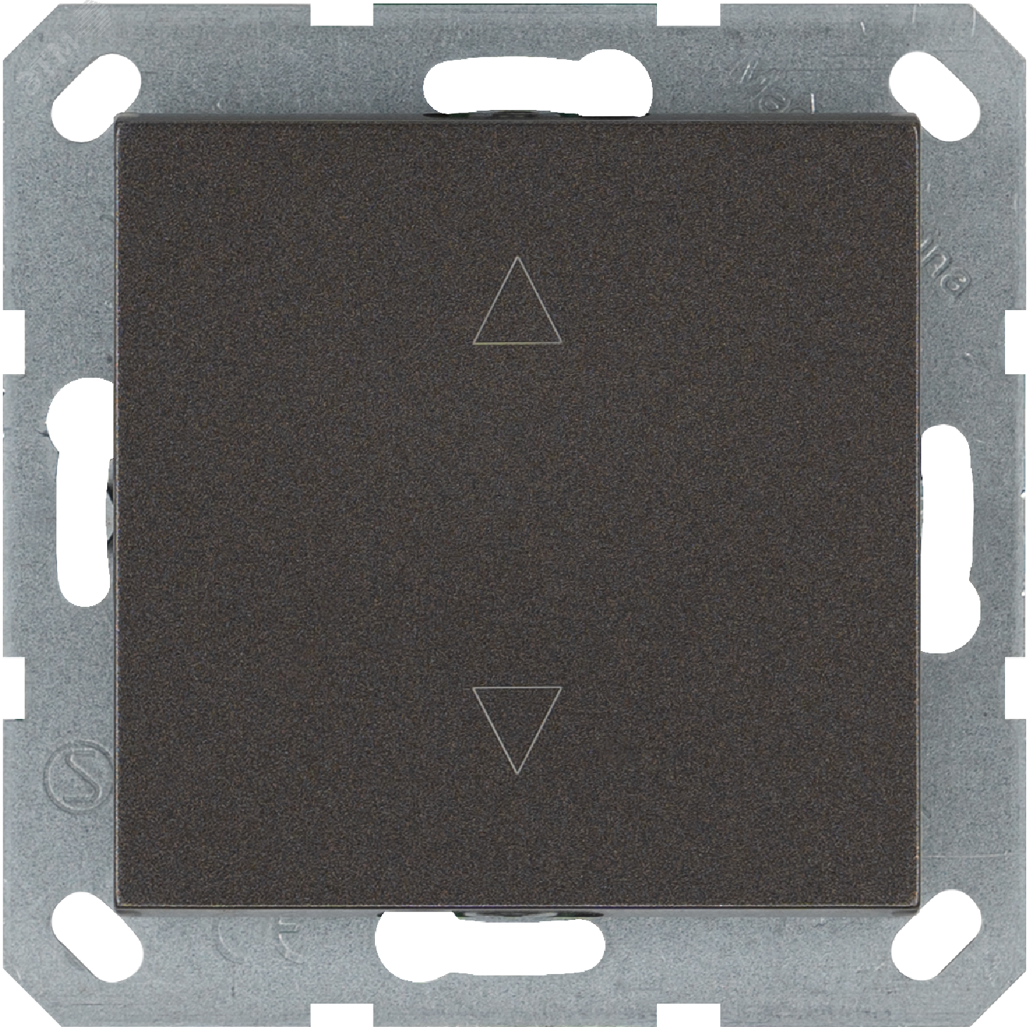 Изображение товара Выключатель одноклавишный для штор 250В 10А Мокко с накладкой