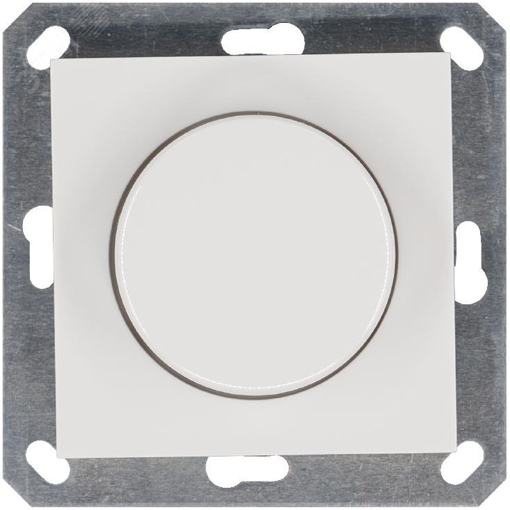 Изображение товара Диммер LED с накладкой белого цвета G 400 Вт поворотно нажимной с синус-диммированием