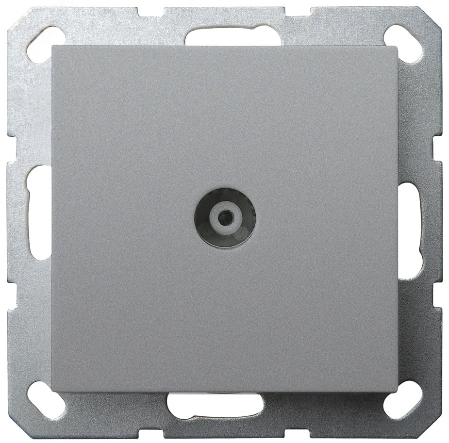 Изображение товара Розетка TV Jasmart G6001S алюминий скрытого монтажа