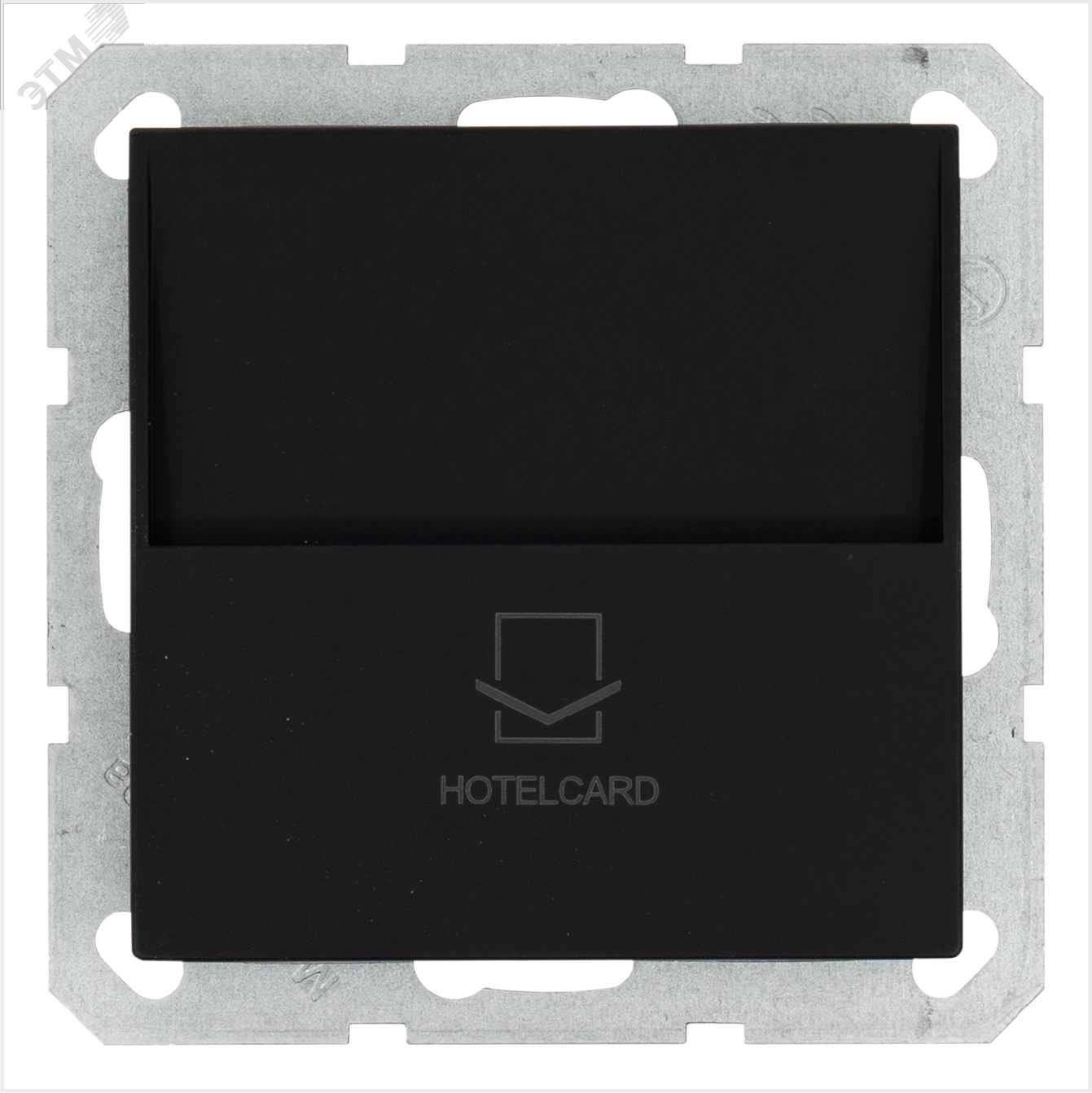 Изображение товара Выключатель карточный с накладкой 10А 250В цвет антрацит