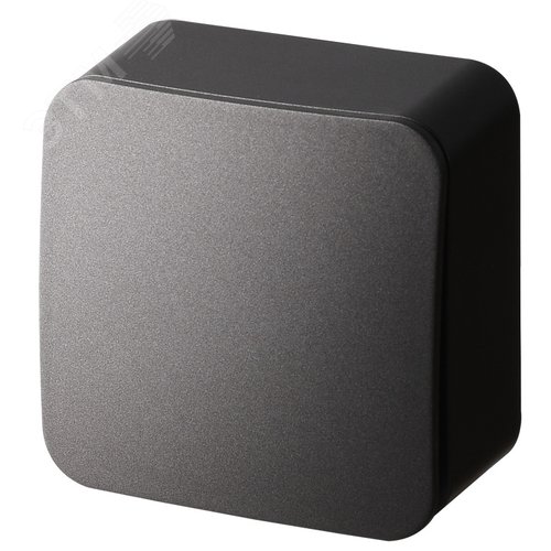 Изображение товара Выключатель одноклавишный накладного монтажа цвет антрацит 10AX 250В (шт)