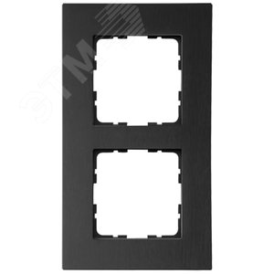 Изображение товара Рамка 2-постовая, алюминий Black (шт)