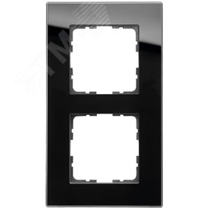 Изображение товара Рамка 2-постовая, стекло Black Glass (шт)