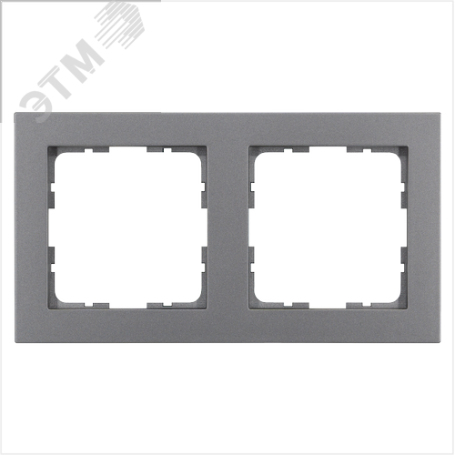 Изображение товара Рамка G-Classic 2-постовая, цвет Алюминий (шт)