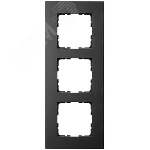 Изображение товара Рамка 3-постовая, алюминий Black (шт)