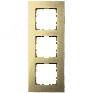 Изображение товара Рамка 3-постовая, алюминий Champagne Gold (шт)