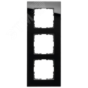 Изображение товара Рамка 3-постовая, стекло Black Glass (шт)