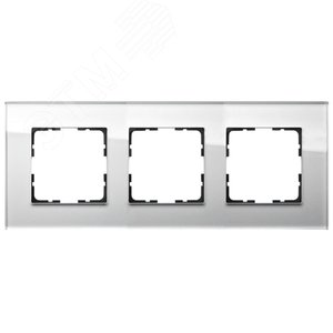 Изображение товара Рамка 3-постовая, стекло White Glass (шт)