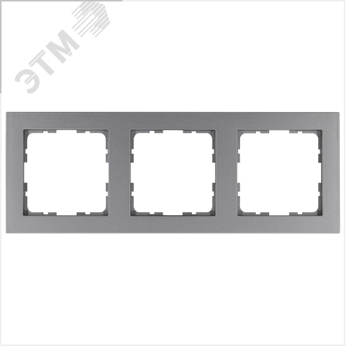 Изображение товара Рамка G-Classic 3-постовая, цвет Алюминий (шт)