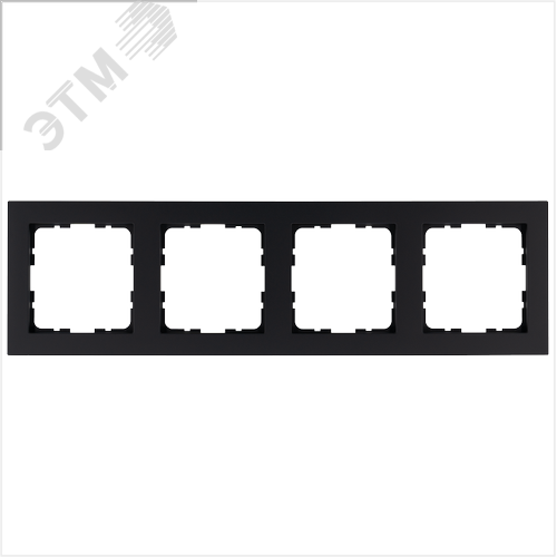 Изображение товара Рамка G-Classic 4-постовая, цвет черный матовый (soft touch) (шт)