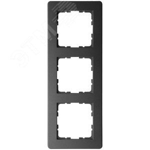 Изображение товара Рамка G-Flex 3-постовая, цвет черный матовый (soft touch) (шт)