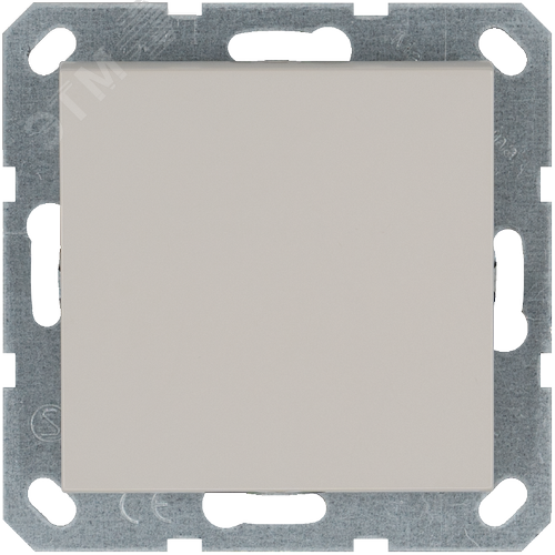 Изображение товара Выключатель одноклавишный перекрестный 10A 250V~ с накладкой, цвет Тауп (шт)