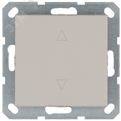 Изображение товара Выключатель одноклавишный для штор 10A 250V~ с накладкой, цвет Тауп (шт)