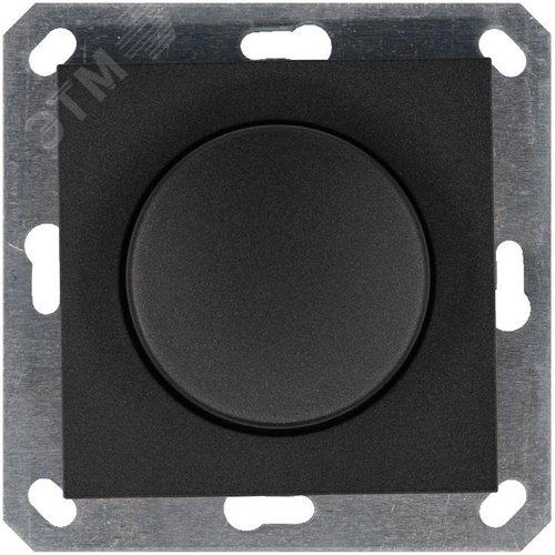 Изображение товара Диммер LED с накладкой 30-400W, 1gang 2way, цвет Антрацит (шт)