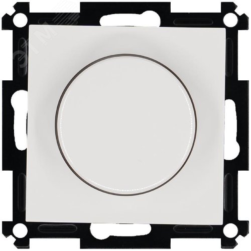 Изображение товара Универсальный диммер 3-500 Вт, Led 3-250Вт, HV - 500Вт, с накладкой, цвет белый (шт)