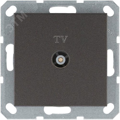 Изображение товара Розетка TV9.5 мм оконечная с накладкой, цвет Мокко (шт)