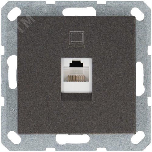 Изображение товара Интернет-розетка RJ45 с накладкой, цвет Мокко (шт)