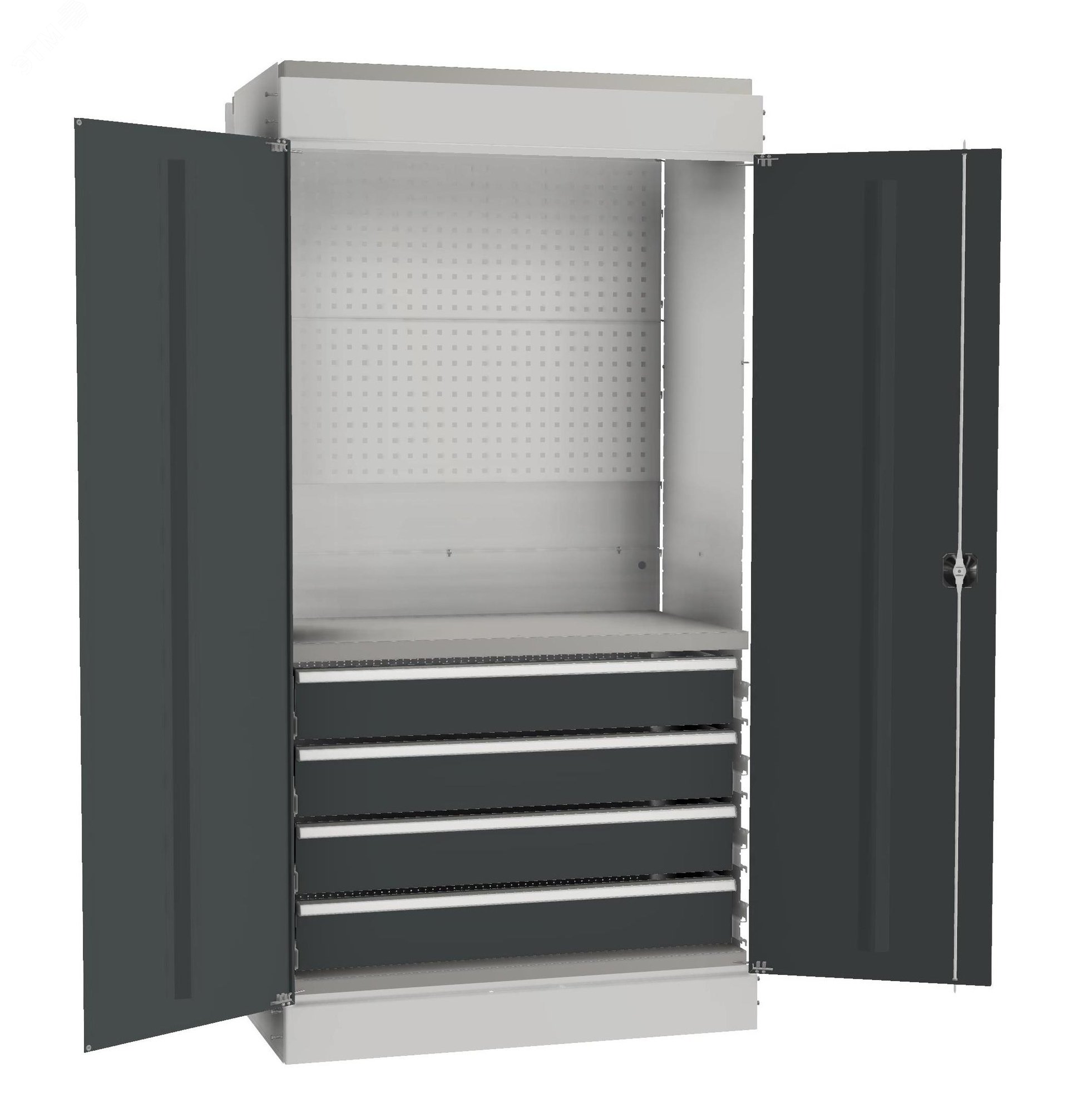 Изображение товара Шкаф-набор СТ-031-СК600-10 из оцинкованного металла для склада и гаража