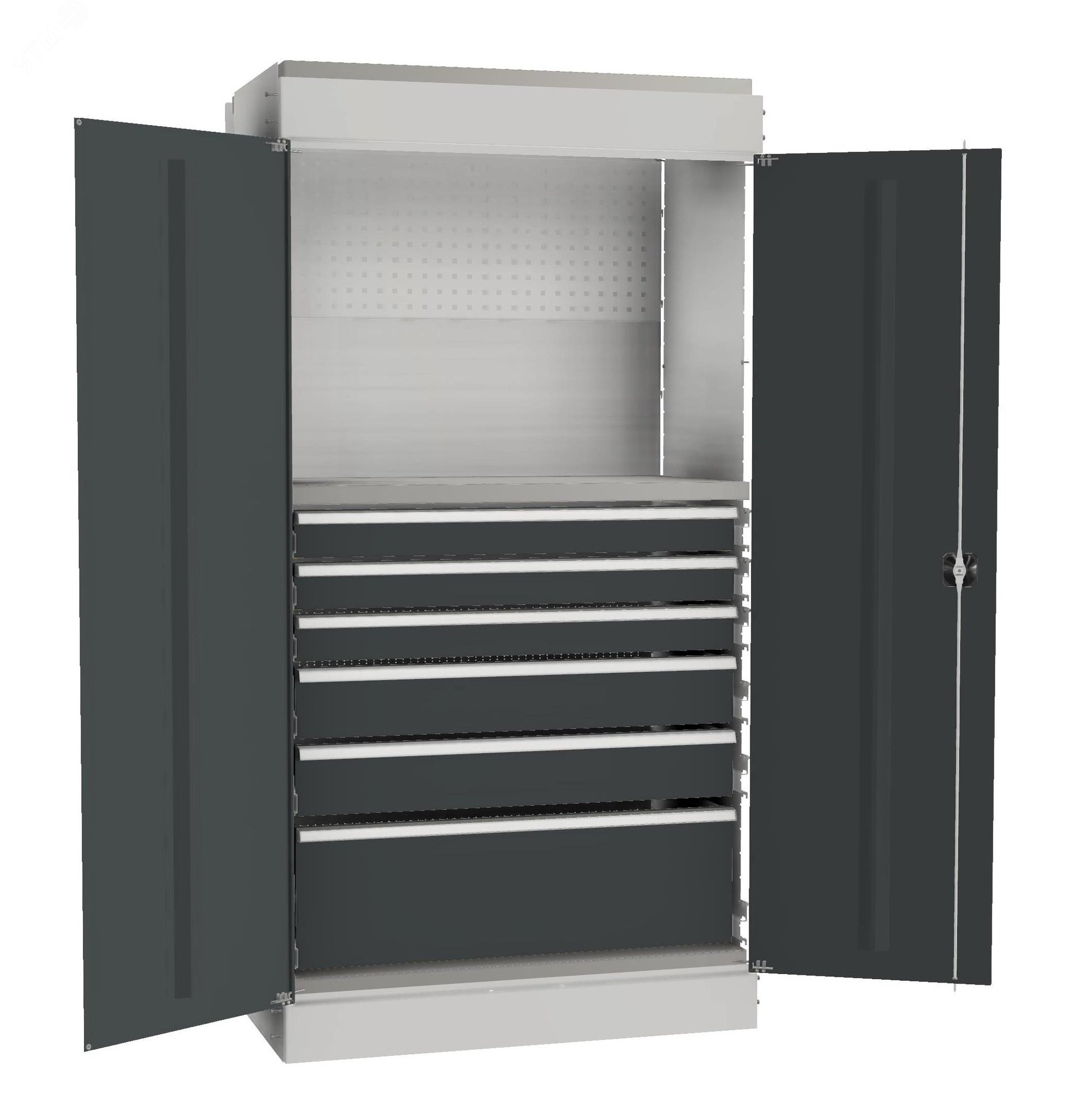 Изображение товара Шкаф-НАБОР СТ-031-СК600-15 среднегрузовой стеллаж с замком 132444 рублей