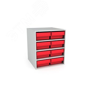 Изображение товара Кассета К-01/1 (8 ящиков Б 400х185х100 мм красные) (шт)