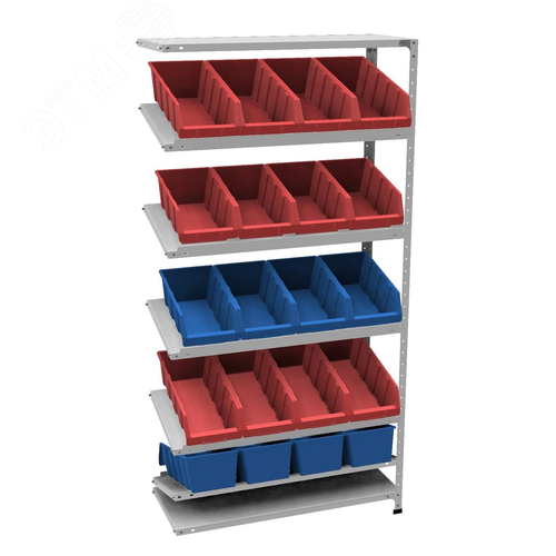 Изображение товара Стеллаж наклонный доп (5 ярусов) - НАБОР СТ-012 (шт)