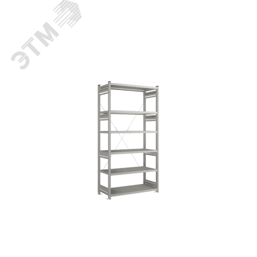 Изображение товара Стеллаж 2067х1000х500 основной (6 полок) (3 упак.места) для МП СТ-031 (компл)