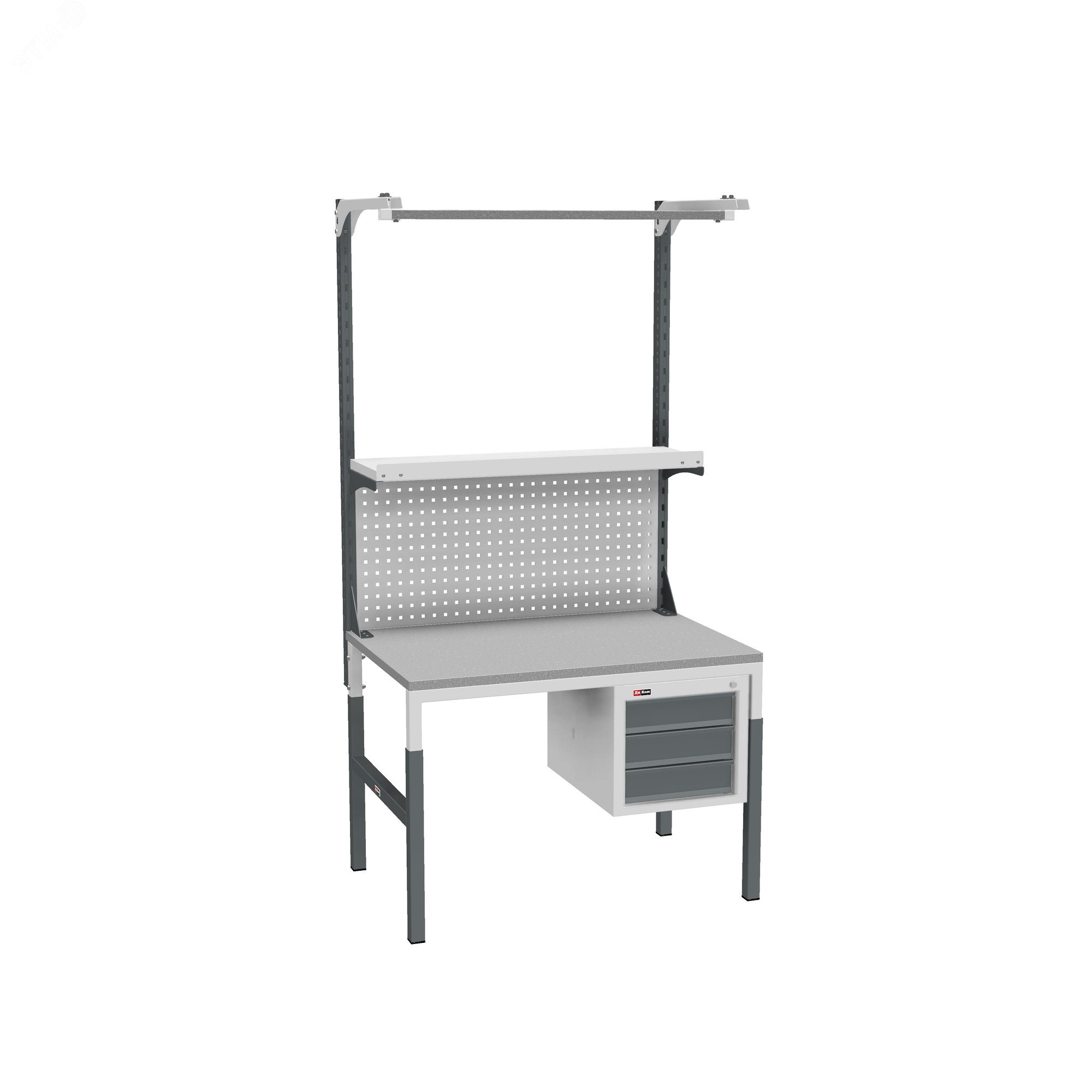 Изображение товара Рабочий монтажный стол с регулируемой высотой и комплектом аксессуаров