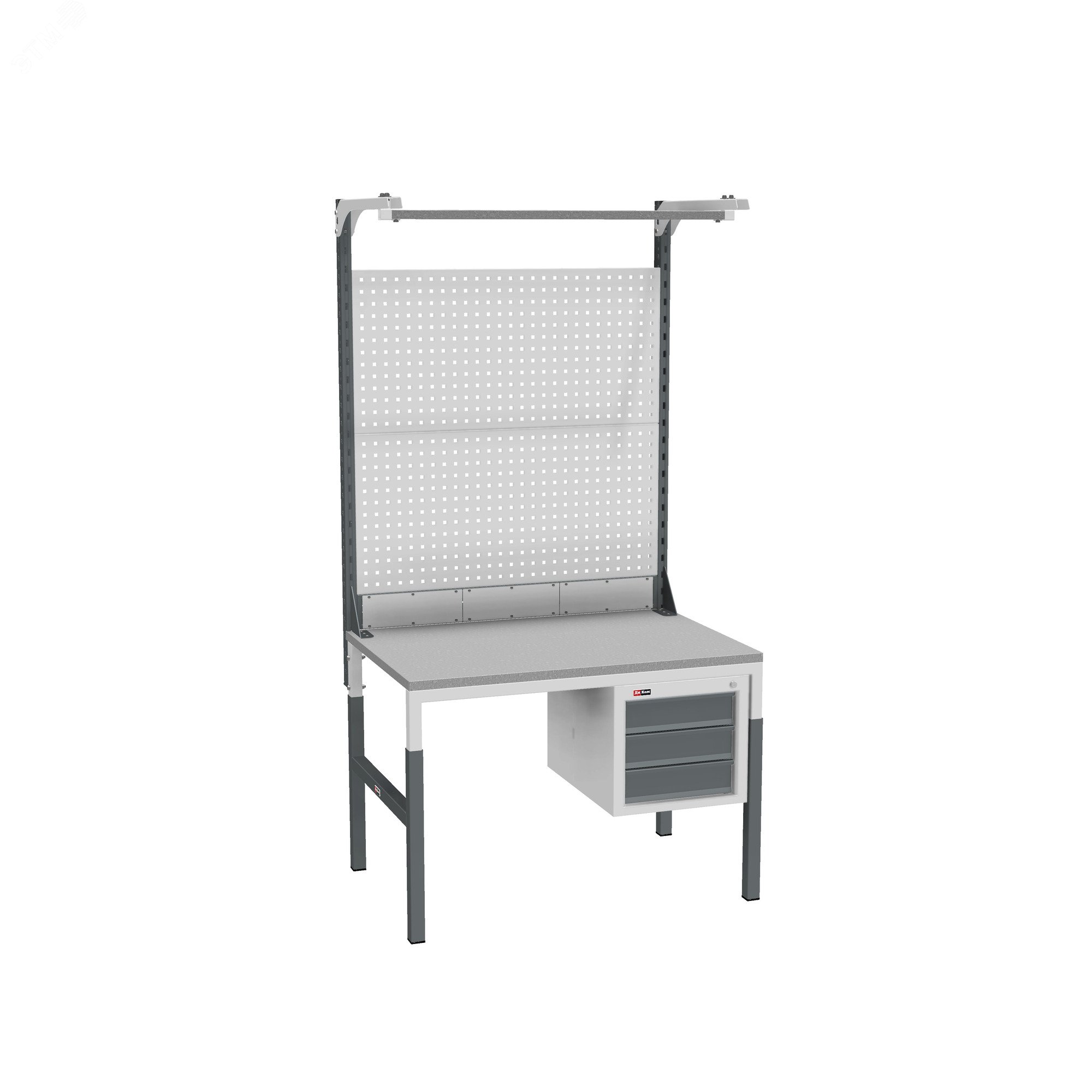 Изображение товара Стол монтажный набор СР-М-100-04 из ЦДСП с регулируемой высотой и комплектом аксессуаров