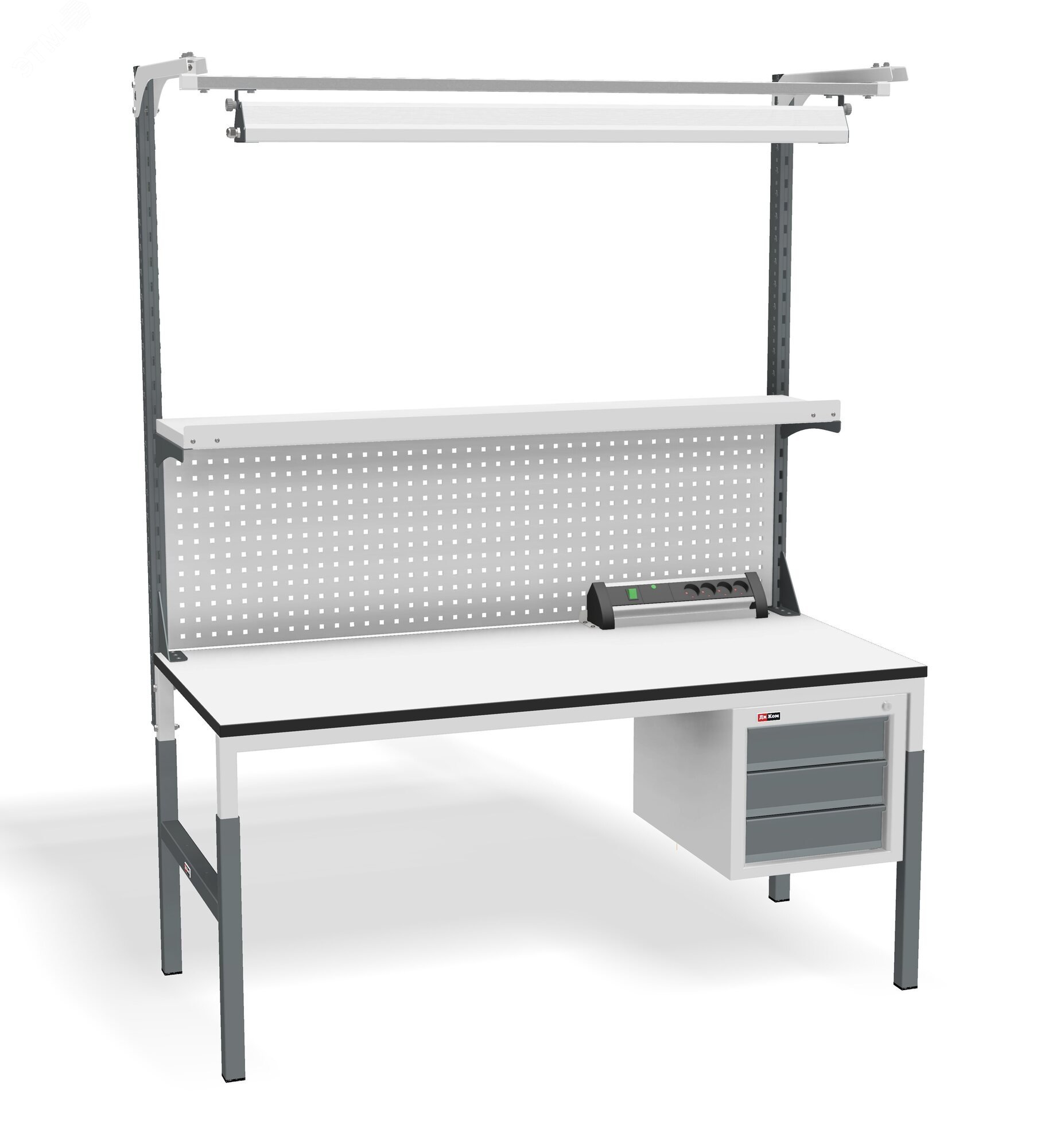 Изображение товара Рабочий монтажный стол с регулировкой высоты и комплектом аксессуаров