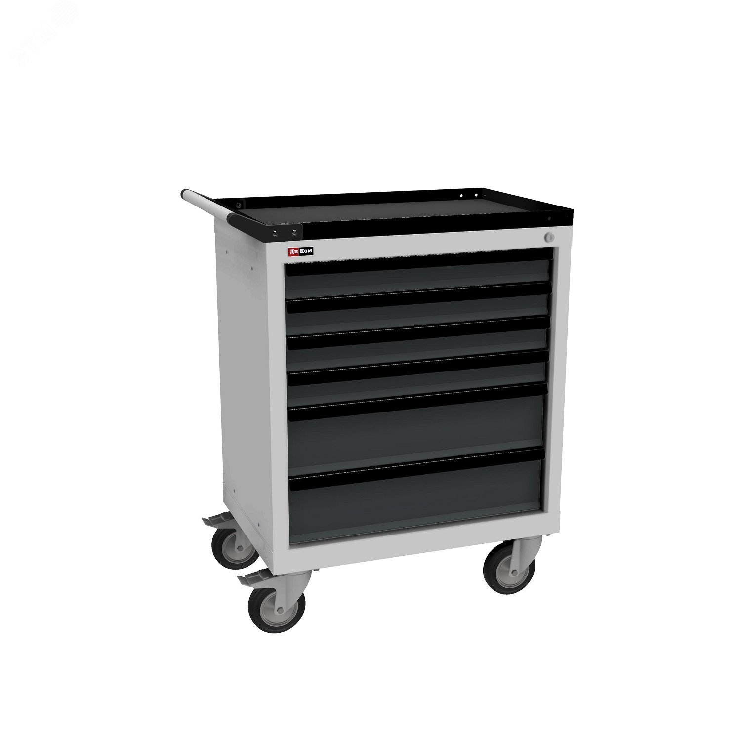 Изображение товара Инструментальная тележка TS-875.06 с 6 ящиками и тормозами, Россия