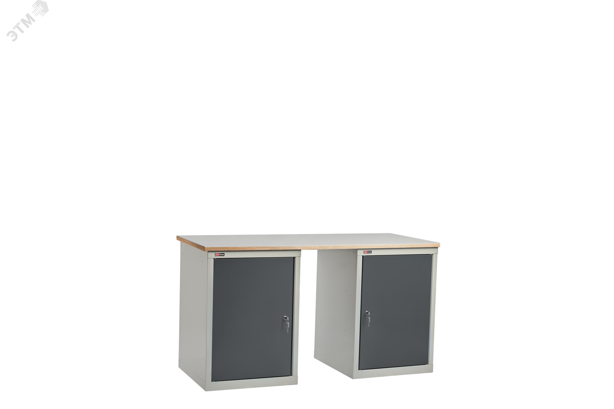 Изображение товара Верстак-НАБОР ВЛ-150-05 МФ с двумя тумбами и мощной столешницей