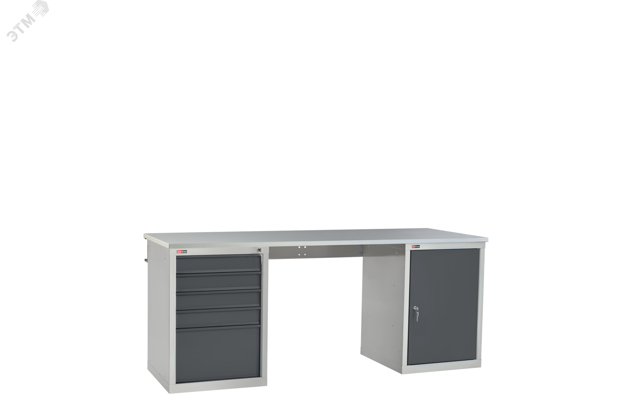 Изображение товара Верстак ВЛ-200-07 ЦФ с тумбами и влагостойкой столешницей