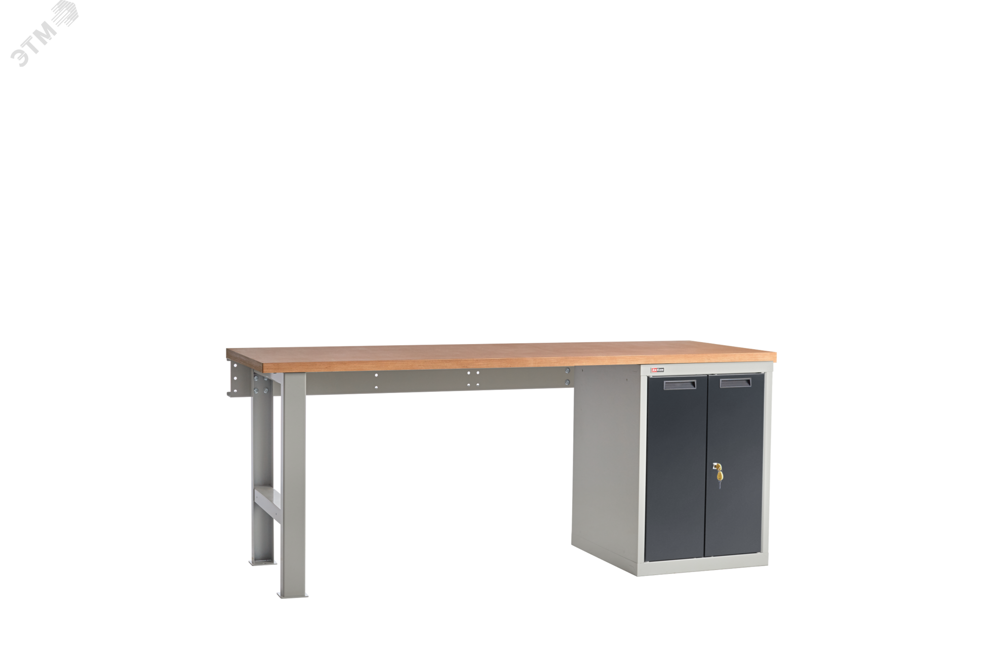 Изображение товара Верстак слесарный Диком ВС-200-03 Ф с тумбой и столешницей из фанеры 40 мм