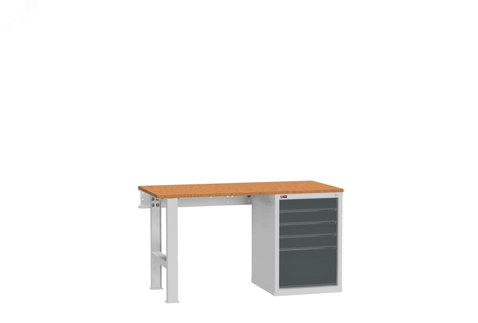 Изображение товара Верстак-НАБОР ВЛ-150-04 Ф со стяжкой и тумбой 5 ящиков, Россия