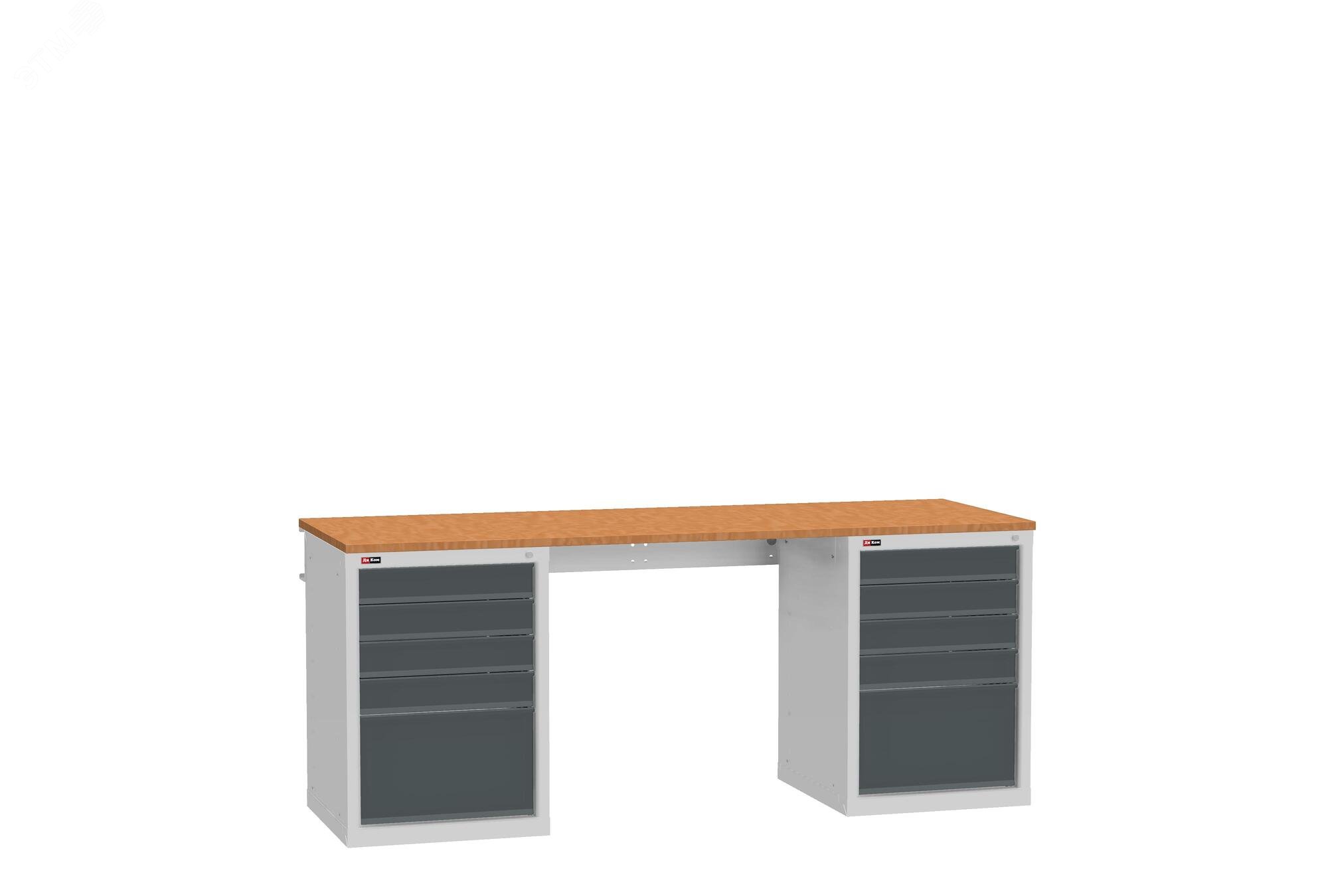 Изображение товара Верстак слесарный Диком ВЛ-200-06 Ф на двух тумбах