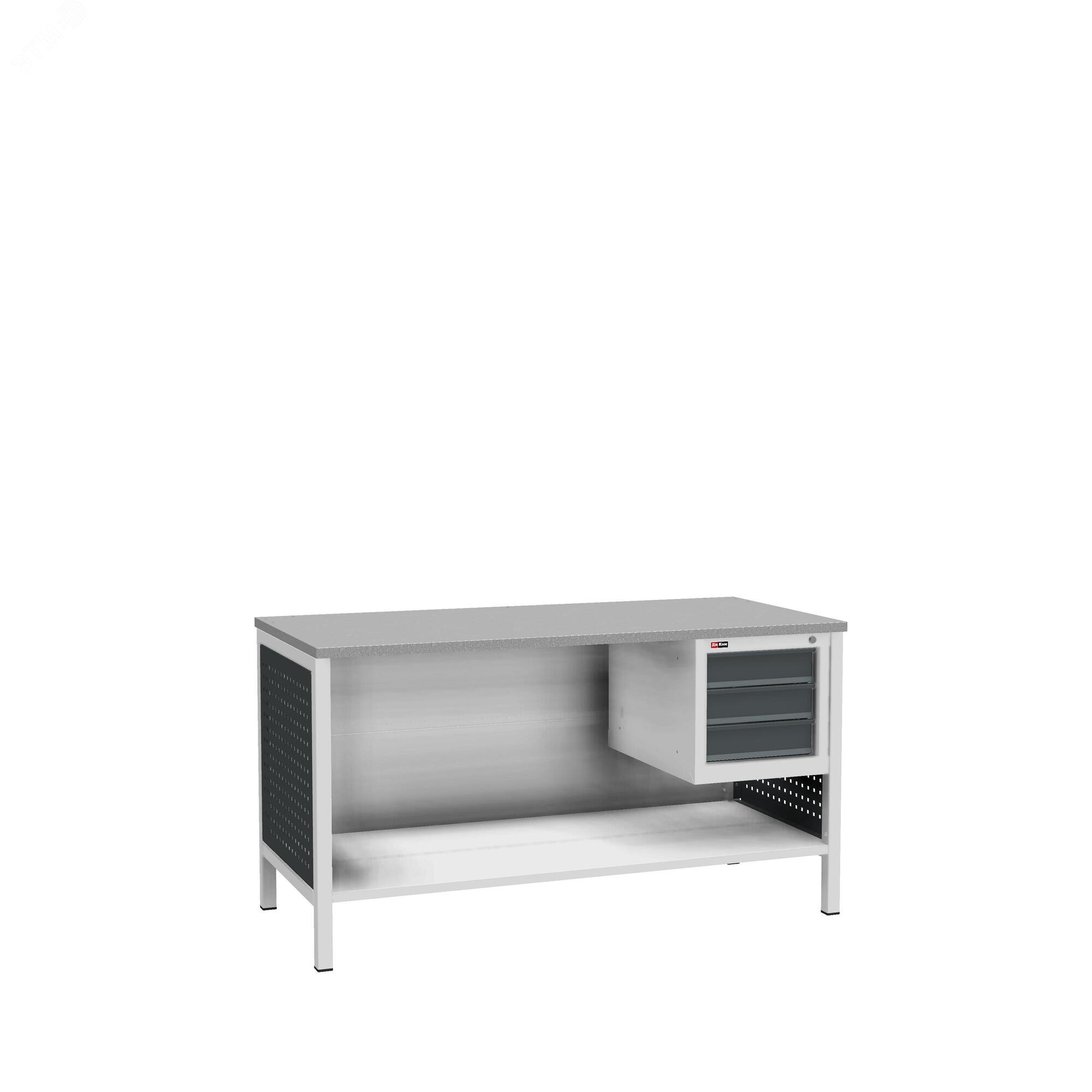 Изображение товара Верстак-НАБОР ВЛ-К-150-04 со стойкой и тумбой для мастерских