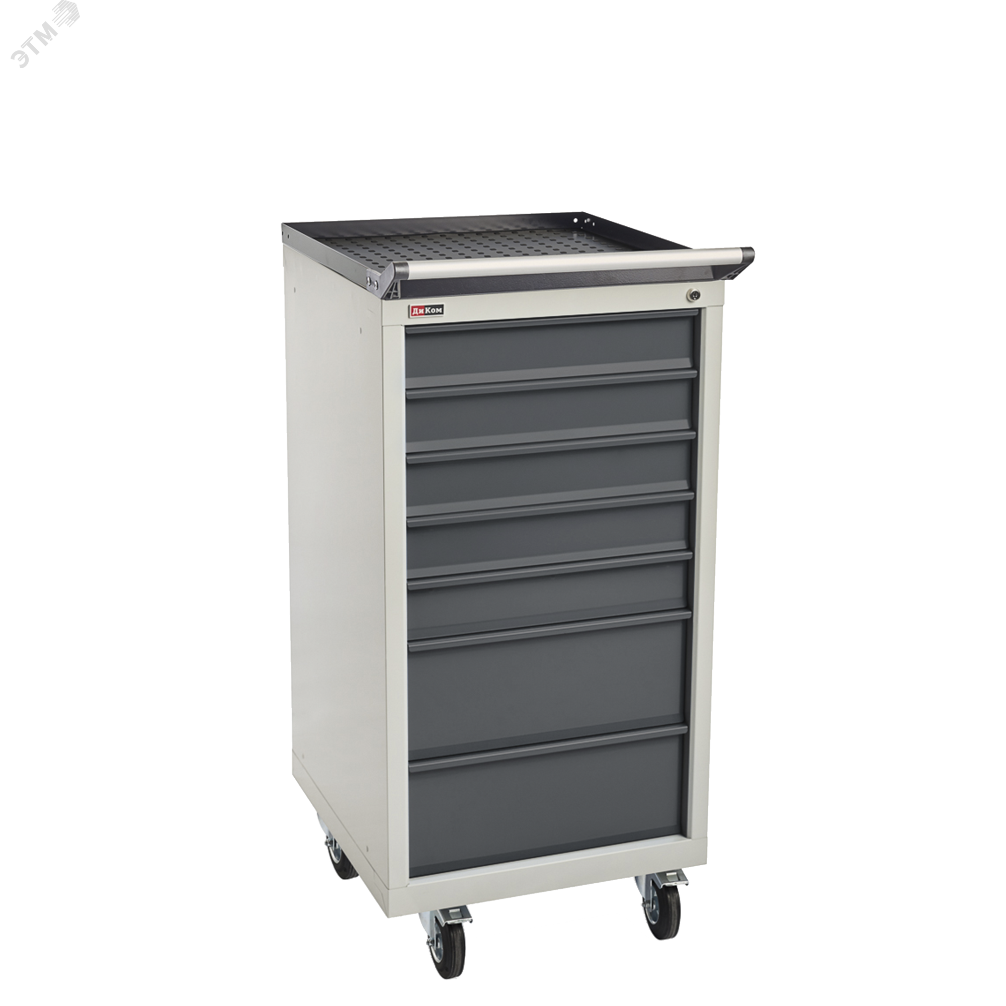 Изображение товара Инструментальная тумба ВЛ-К-017-01 на колесах с ящиками для мастерской