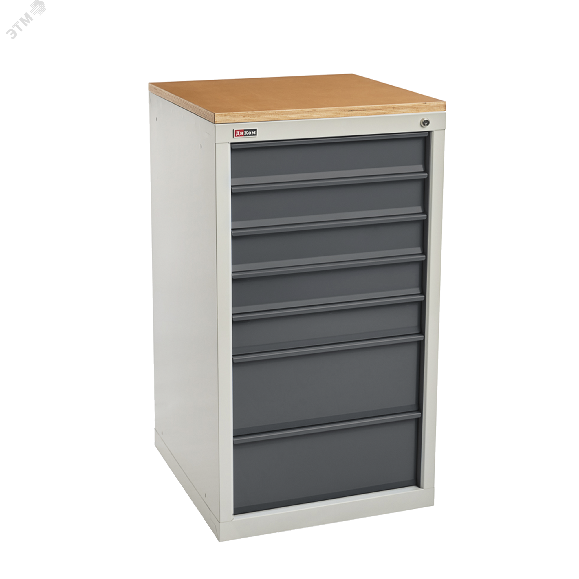 Изображение товара Инструментальная тумба ВЛ-К-017-03 с замками и колесами для мастерских