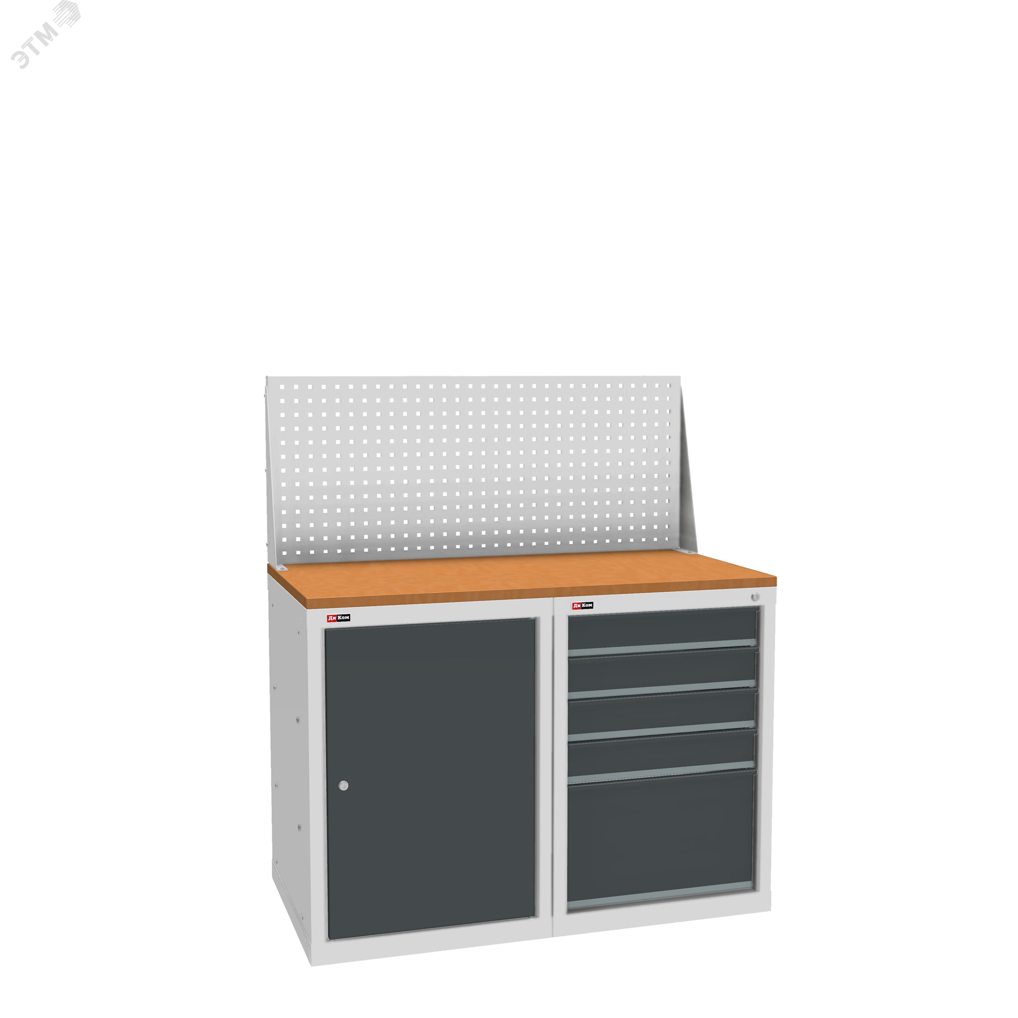 Изображение товара Тумба-верстак НАБОР ВЛ-К-12 ДиКом для мастерской и гаража