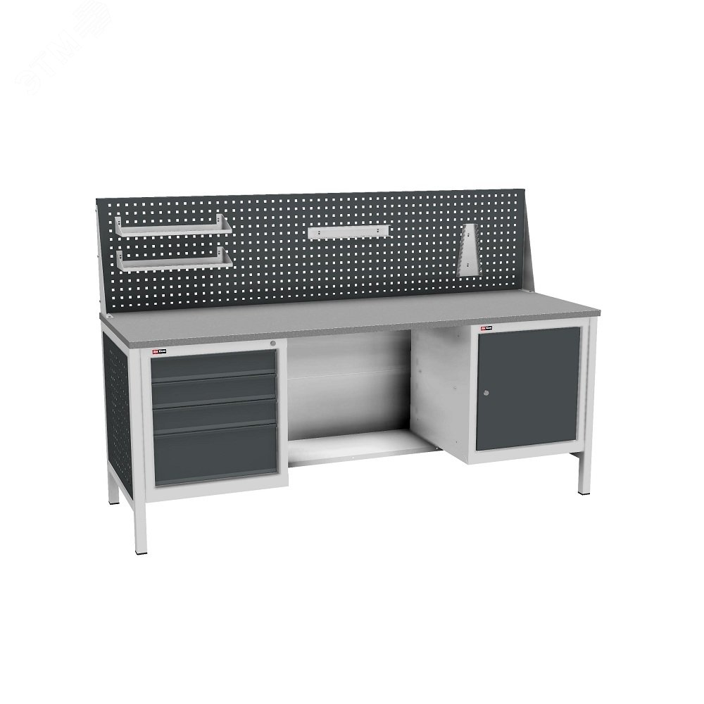 Изображение товара Верстак с двумя тумбами и экраном для МП ВЛ-К-200-05 от Диком