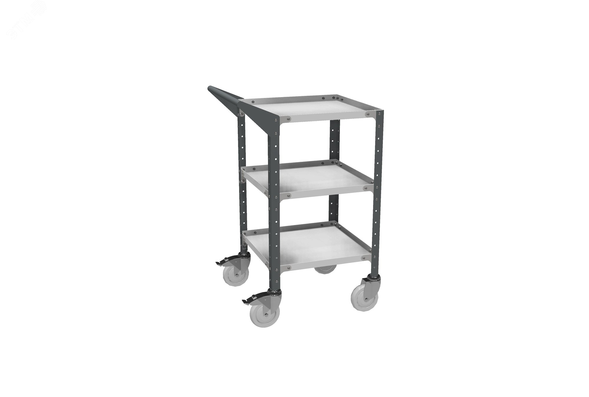 Изображение товара Грузовая тележка ВЛТ-010 ESD с регулируемыми полками и тормозами