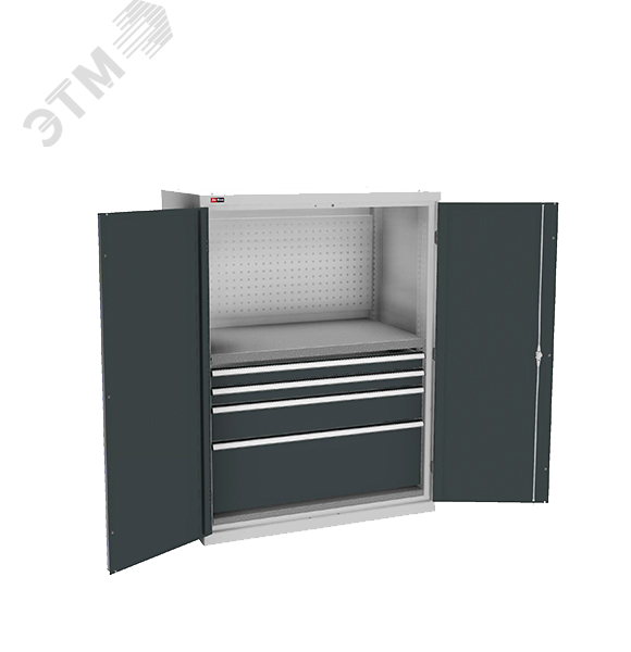 Изображение товара Инструментальный шкаф с глухими дверьми и ящиками, Россия, 1500 кг